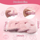 3in1 Reversible Carseat Head Body Support Newborn,3D Minnky Infant Car Seat Insert,Extra Soft Breathable Baby Car Seat Pillow Cushion Boys Girls,fit Stroller,Bouncer,Swing(Pink) by TinyTreasures Baby Boutique