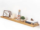 Fun Memories Floating Shelves for Wall, 48"x9.3" Rustic Solid Elm Wood Shelves, Heavy-Duty Wall Mounted Shelves with Invisible Brackets for Living Room, Bedroom, Kitchen, Natural Finish by CozyNest Decor