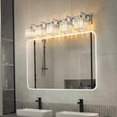Modern Bathroom Vanity Light 5-Lights Chrome Crystal Wall Lamp Bathroom Modern Crystal Vanity Lighting by CozyNest Decor