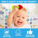 Teething Toys (5 Pack) - Tinabless Infant Teething Keys Set, BPA-Free, Natural Organic Freezer Safe for Infants and Toddlers, Silicone Baby Teethers by TinyTreasures Baby Boutique