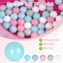 Baby Ball Pit for Toddler with 50 Balls, Pop Up Princess Tent with Star Lights for 1 2 3 Year Old Birthday Gift, 12-18 Months Baby Girl Toys with Carrying Bag, Indoor&Outdoor Play Tent for Kids by TinyTreasures Baby Boutique