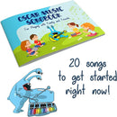 MINIARTIS Glockenspiel Xylophone | 25 Note Colorful Metal Keys Xylophone for Kids | Percussion Musical Instrument | Educational Music Toy Includes Music Songbook, Mallets and Blue Carry Case by TinyTreasures Baby Boutique