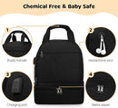Pump Bag for Spectra S1 S2, Wearable Breast Pump Bags with Ice Pack, Pumping Bag with Waterproof Mat for Pump Accessories, Insulated Bottle Bags for Work Travel and Family, Black by TinyTreasures Baby Boutique