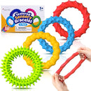 Sensory Fidget Toys for Kids Adults - 4 Pack Stretchy Fidget Bracelet | Texture & Calming Autism Sensory Toys for Special Needs Autistic Children | Calm Down Toy for Toddler Girls Boys by TinyTreasures Baby Boutique