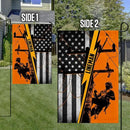 American Flag-American Lineman Flag ANL265F, Garden Flag (11.5" x 17.5")-USA Flags Premium Polyester-Decorative Indoor Outdoor Flag by GreenHaven Gardens