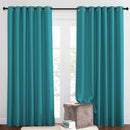 NICETOWN Blackout Curtains and Drapes for Living Room - Thermal Insulated Solid Grommet Top Blackout Panels/Draperies for Kid's Room/Bedroom (Peacock Teal, 1 Pair, 80 x 84 Inch) by TinyTreasures Baby Boutique