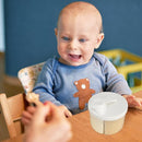 Accmor Baby Formula Dispenser On The Go, Non-Spill Rotating Four-Compartment Formula Container to Go, Milk Powder Kids Snack Container for Infant Toddler Travel Outdoor, White by TinyTreasures Baby Boutique