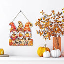 Hello Fall Wood Hanging Gnome Decoration, Autumn Wooden Signs, Rustic Thanksgiving Decoration, Home Interior And Exterior Decor, Autumn Harvest Thanksgiving Home Decor by CozyNest Decor
