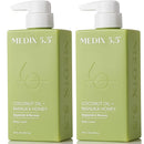 MEDIX 5.5 Coconut Oil Lotion W/ Manuka Honey Cream Skin Care Face Moisturizer & Body Cream | Firming Coconut Oil For Skin Minimizes Look Of Dry Skin, Cellulite, Stretch Marks, & Wrinkles, 2-Pack by TinyTreasures Baby Boutique