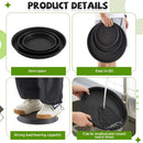 3 Size Round Stepping Stone Mold Internal Diameters 7.8" 10.2" and 13.7" Plastic Stepping Stone Molds for Concrete and Stained Glass for Garden Walk Way by GreenHaven Gardens