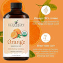 Handcraft Blends Organic Orange Essential Oil – 1 Fl Oz – 100% Pure and Natural – Premium Grade Essential Oil for Diffuser and Aromatherapy by CozyNest Decor