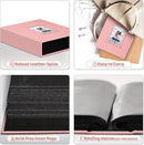 Popotop Photo Album 4x6 100 Pockets with Leather Hardcover Cover, Small Photo Album Holder Book with 50Pcs Pages for Family Travel Wedding Baby Gifts by TinyTreasures Baby Boutique