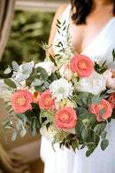 IPOPU 4PCS Real Touch Ranunculus Artificial Flowers Faux Ranunculus Flowers for Vases Real Look Silk Peonies Fake Peony Flowers for Home Indoor Wedding Centerpieces for Table Decorations (Orange) by CozyNest Decor