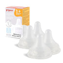 Pigeon Silicone Nipple (S) with Latch-On Line, Natural Feel, 1+ Months, 4 Counts by TinyTreasures Baby Boutique