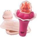 Moonkie Baby Fruit Feeder with Freezer Tray, BPA Free Silicone Food Feeder for Infant Self Feeding, Breastmilk Popsicle Molds, Mesh Feeder with Two Pouches, Baby Shower Gifts 4 Months+, 1 Pack by TinyTreasures Baby Boutique