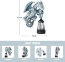 Solar Garden Decor Statues Figurine Dragon Garden Art for Patio Balcony Yard Lawn Unique Birthdays Gifts for Mom Grandma Women Wife Sister by GreenHaven Gardens