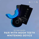 MOON Dissolving Teeth Whitening Strips - Vegan, Easy-to-Use, No Rinse White Strips - Hydrogen Peroxide and Essential Oils Infused Gentle Teeth Whitening Kit - Travel Essentials for Oral Care (56 Ct) by CozyNest Decor