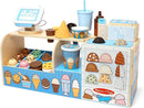 Melissa & Doug Wooden Cool Scoops Ice Creamery Play Food Toy Wooden Pretend Play Frozen Treats for Toddlers, Preschoolers, Boys and Girls - FSC-Certified by TinyTreasures Baby Boutique