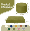 COMAX Kids Bean Bag Chair Turn into Beanbag Bed, Toddler Bean Chair Corduroy for Girl Boy Sleeping, Lazy Children Bean Bags with Filler, Convertible Child Floor Mattress, Light Green by TinyTreasures Baby Boutique