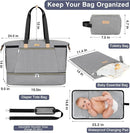 ITIEZY Diaper Bag Tote for Baby - Large Mommy Bag with Portable Changing Pad Pacifier Case, Hospital Bags Travel Baby Bag by TinyTreasures Baby Boutique