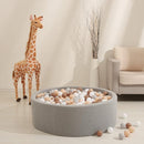 GOGOSO Balls for Ball Pit - Plastic Ball for Toddlers 1-3, Baby Kids Ball Pool Decoration 50 100 200 300 500 1000 (Grey+Coffee+ Beige+White, 50 Balls) by TinyTreasures Baby Boutique