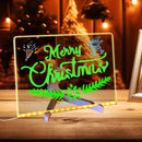 LED Acrylic Message Board, Light Up Acrylic Dry Erase Board 7.9x7.9” with Stand, LED Note Board with Colors for Kids, Glow Memo Message Writing Board with Light, Drawing Stencils Set Included by TinyTreasures Baby Boutique