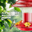 Birdream Hummingbird Feeder for Outdoors Hanging 40oz 10 Feeding Ports, 2 Pack Humming Bird Feeder with Ant Moat Brush Leak Proof - Red by GreenHaven Gardens