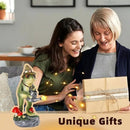 Solar Frog Statue for Garden with Watering Can Light 8.8" Resin Frog Figurine Outdoor Patio Porch Yard Decor Unique Birthday Housewarming Gifts for Women Mom Grandma Wife Sister by CozyNest Decor