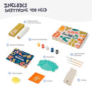 Sculpd Kids Painting Kit, Paint Craft Set for Kids Age 7+, Includes 5 Colour Paint Set, Paintbrushes, Magnetic Picture Frame, 2 Canvases, Paint Palette, Additional Art Supplies and Free Guidebook by TinyTreasures Baby Boutique