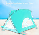 Beach Tent, Portable Sun Shelter for 2/3/4/6-8 Person with UPF 50+ UV Protection, Easy Setup Waterproof Beach Shade Canopy Cabana for Family Outdoor and Picnics, Fishing with Carrying Bag by TinyTreasures Baby Boutique