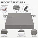Favoyard Patio Chair Cushions 18.5 x 16 x 3 Inch Waterproof Outdoor Seat Cushions for Patio Furniture 3-Year Color Fastness Garden Sofa Couch Chair Pads with Handle & Adjustable Straps Set of 2, Grey by GreenHaven Gardens