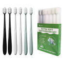 EasyHonor Extra Toothbrush for Sensitive Gums, Micro Fur Manual Toothbrush with 20000 Soft Floss Bristle for Pregnant Women, Elderly, Braces and Gum Recessions, Protect Fragile Gums (6 Pack) by TinyTreasures Baby Boutique