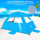 Gorich Beach Tent Sun Shelter for 3/4-5/6-7/8-10 Person with UPF 50＋ UV Protection, Lightweight & Easy Setup Beach Shade Canopy, Portable Beach Shade Tent Beach Cabana by TinyTreasures Baby Boutique