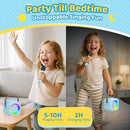 Karaoke Machine for Kids, Toys for 3-12 Years Old Girls Gifts, Kids Karaoke Microphone Machine Toy, Best Fun Christmas Birthday Gifts for 5 6 7 8 9 10 11 Years Teens Girl Boys Blue 2 Mic by TinyTreasures Baby Boutique