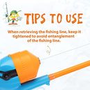 Kids Fishing Pole, Telescopic Fishing Rod, Toddler Collapsible Fishing Rod and Reel Combo with Tackle Box, Fishing Line, Bobber, and Soft Lures for Boy, Girl, Youth, Beginner, Over 4 Years Old by TinyTreasures Baby Boutique