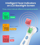Forehead Thermometer for Adults and Kids, Digital Touchless Thermometer for Baby, Infants and Toddlers, 3 Color Fever Alarm, 1s Fast Accurate Reading, Non Contact by TinyTreasures Baby Boutique