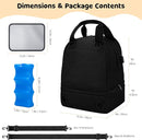 Pump Bag for Spectra S1 S2, Wearable Breast Pump Bags with Ice Pack, Pumping Bag with Waterproof Mat for Pump Accessories, Insulated Bottle Bags for Work Travel and Family, Black by TinyTreasures Baby Boutique