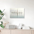 Nautical Sailing Picture Wall Art - Coastal Sailboat Canvas Ocean Ship Prints Sea Level Boat Painting Artwork for Bathroom by CozyNest Decor