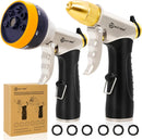 AUTOMAN Garden Hose Nozzles - High Pressure 100% Metal Hose Sprayer 2 Pack, Heavy Duty Garden Watering Nozzle Set, Powerful Garden Nozzle for Watering Plants, Window Cleaning,Washing Cars,Pets Bathing by GreenHaven Gardens