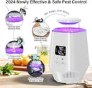Fruit Fly Traps for Indoors, Fooxem Gnat Traps for House Indoor Fly Trap Indoor, Effective Fruit Fly Traps Bug Zapper Indoor Mosquito Trap for House Plant Pest Control with 10 Sticky Boards by GreenHaven Gardens