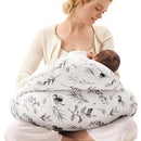 Momcozy Pioneering Safety Fence Nursing Pillow for Breastfeeding- Wider Feeding Pillows for More Support for Mom & Baby- Easier Nursing & Hand Free- Fit for All, Removable Cotton Cover by TinyTreasures Baby Boutique