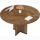 39" Round Conference Table for 4, Multi-Purpose Office Table for Meetings