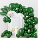 130pcs Dark Green Balloons Different Sizes 18" 12" 10" 5" Hunter Green Balloons for Birthday Dinosaur Baby Shower St. Patrick's Day Summer Jungle Forest Safari Party Decorations by CozyNest Decor