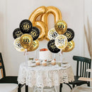 TONIFUL 4 Set Black Gold Balloon Stand Kit for Birthday Decorations for 60th,Balloon Centerpieces for Table Party Decorations Cheers to 60 Years Old Birthday for Men and Women by TinyTreasures Baby Boutique