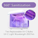 Papablic 4-in-1 UV Light Sanitizer | UV-Clean Sanitizing and Dryer Pro | UV Sanitizer Box with Dual UV-C Lamps for Babies & Whole Family | Large Capacity | Touch Control by TinyTreasures Baby Boutique