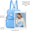 KL928 Girls Bowknot Polka Dot Cute Mini Backpack Small Daypacks Convertible Shoulder Bag Purse for Women by TinyTreasures Baby Boutique