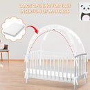 Crib Tent to Keep Baby from Climbing Out - Crib Net to Keep Baby in - Pop Up Breathable Cribs Cover - Canopy with Upgrade Strong Mesh and Durable Zipper (White, Lager) by TinyTreasures Baby Boutique