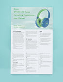 iClever BTH20 Active Noise Cancelling Headphones for Kids, 60H Play Time,Type C Fast Charging, Safe Volume 80dBA, Bluetooth5.4, Award-Winning Kids Headphones Wireless for iPad Tablet Airplane, Blue by TinyTreasures Baby Boutique