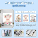 Personalized Floral Animal Crib Bedding Set, 5 Pcs Custom Baby Crib Set with Name, Double Layer Nursery Bedding Set, Soft Baby Bedding Crib Set for Girls, Customized Gift for Toddler Infant by TinyTreasures Baby Boutique