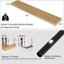 Floating Shelves for Wall, Large Wall Mounted Shelves with Invisible Brackets, Long Wood Floating Shelf for Living Room, Bedroom, Kitchen, Bathroom (Oak, 55" W x 9" D x 1.5" H) by TinyTreasures Baby Boutique
